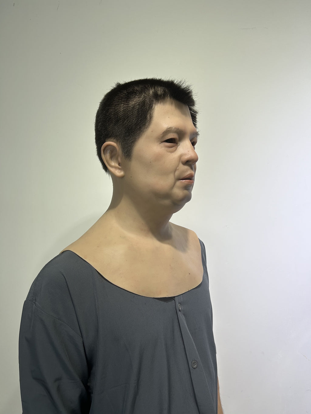 Ultra Realistic Asian Male Silicone Mask – Full Head Human Face Mask for Disguise, Film & Everyday Transformation