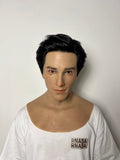 Ultra Realistic Handsome Male Silicone Mask Full Head – Hyper Real Young Man Mask with Hair for Disguise, Cosplay & Film