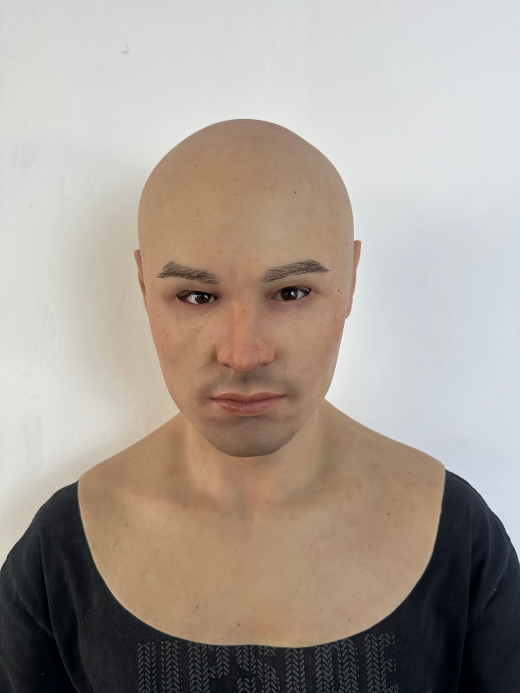 Realistic Bald Silicone Mask Full Head – Human Disguise Mask for Cosplay, Prank & Film