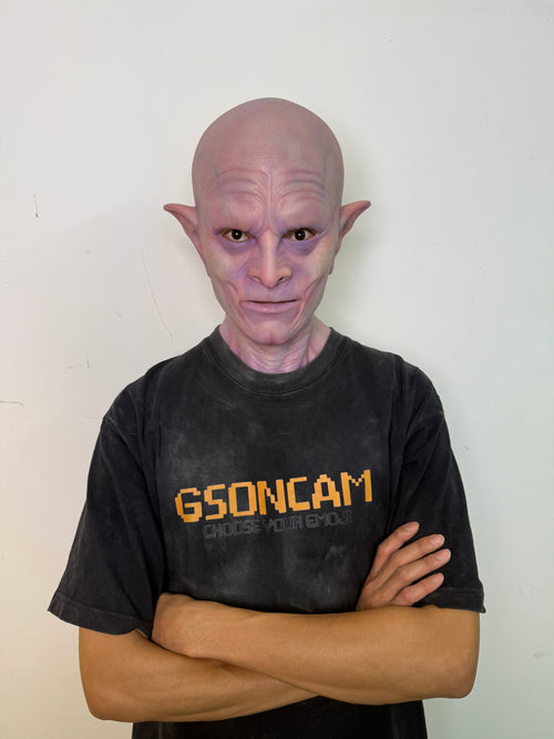 Ultra Realistic Alien Silicone Mask Full Head – Hyper Real Creature Mask for Cosplay, Film FX & Halloween