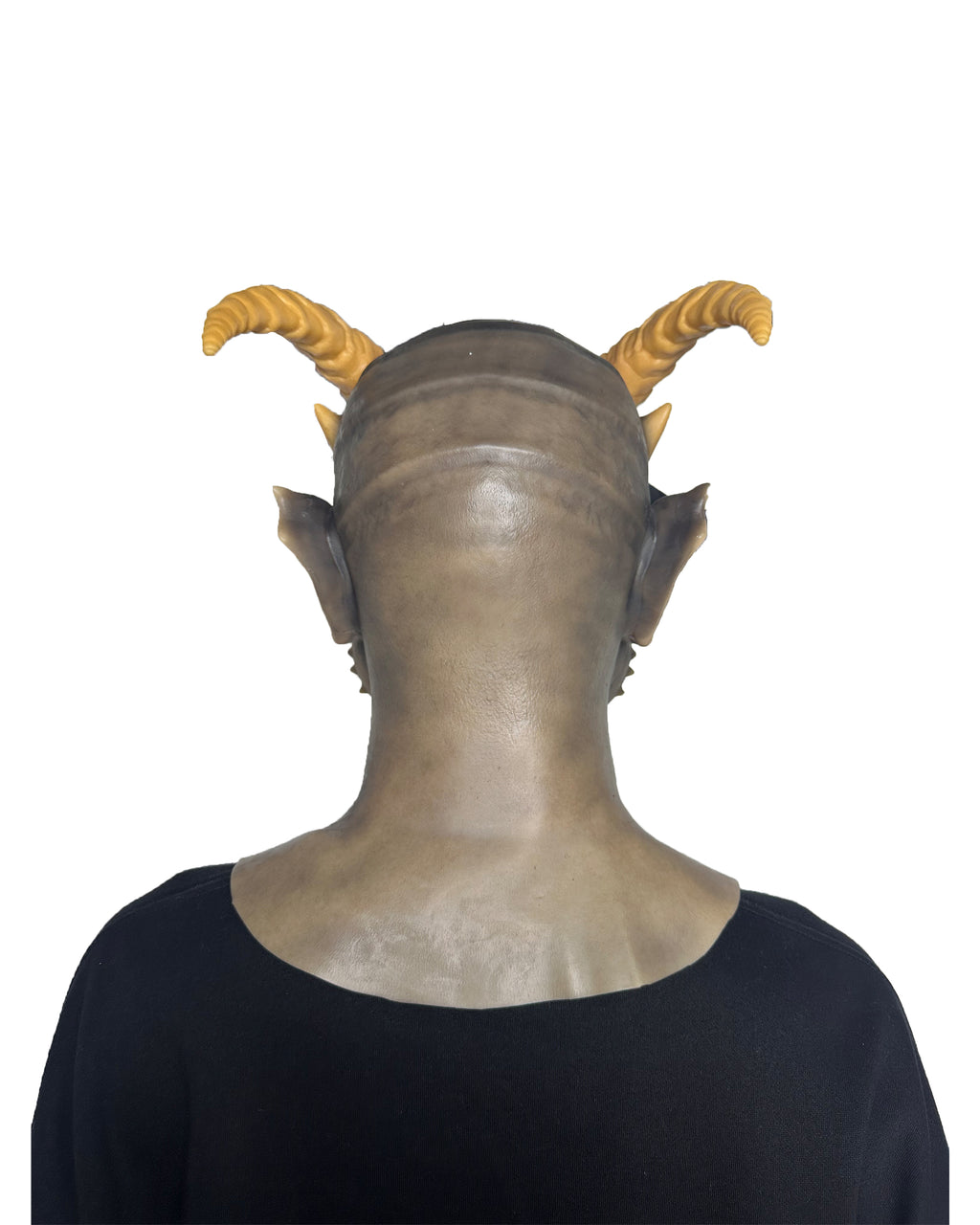 Demon Horn Mask Full Head – Ultra Realistic Devil Cosplay Mask for Halloween, Horror & Film