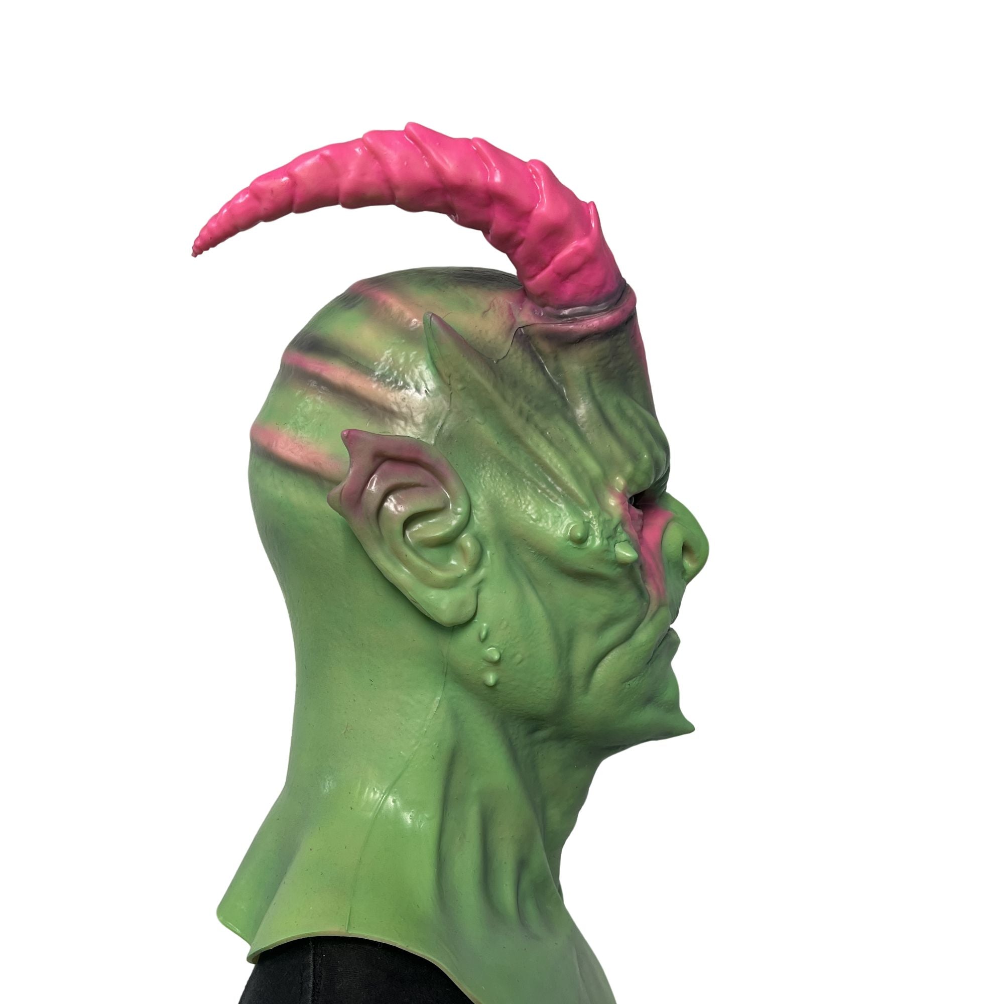 Máscara de demonio alienígena de cabeza completa - Máscara colorida de criatura fantástica para Halloween, cosplay y contenido viral