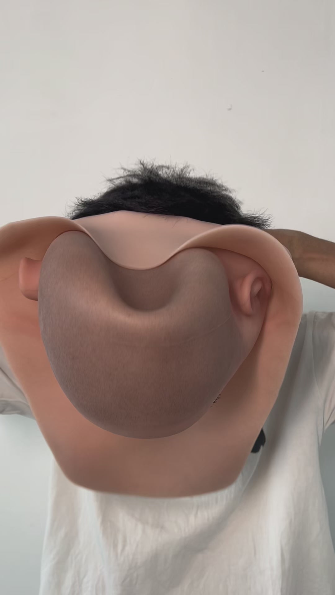 Máscara de silicona masculina calva ultrarrealista – Máscara de cabeza completa para disfraz, cine y transformación diaria