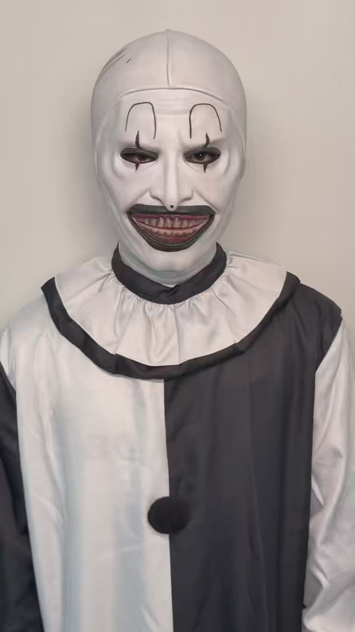 Scary Clown Mask Full Head – Horror Cosplay Mask for Halloween, Party & Prank Costume